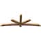 Ekena Millwork Alberta Smooth Timber Gable Bracket, Western Red Cedar, 108"W x 40"H x 3 1/2"D x 5 1/2"F, 9/12 Pitch GBW108X40X0406ALB00SWR - alternate 3